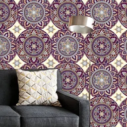 ArtzFolio Printed UV-Resistant Anti-Bacterial Vintage Ethnic Style Peel & Stick Wallpaper-image-82