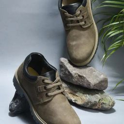 Woodland Men's Khaki Derby Shoes-image-55