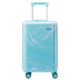 American Tourister Vicenza Blue Printed Hard Cabin Trolley Bag - 57 cm-25