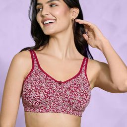 Nykd Women Delicate Floral Printed Encircled Bra -Maroon (NYB275)-picture-25