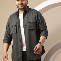 Sztori Men Plus Size Premium Pure Cotton Casual Shirt-image-70