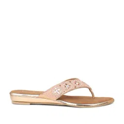 Inc.5 Women's Rose Gold Thong Sandals-image-58