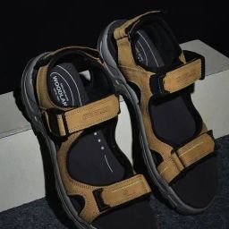 Woodland Men's Camel Floater Sandals-picture-26