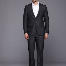 Raymond Luxurious Essentials Checked Contemporary Fit 2-Piece Formal Suit-picture-40