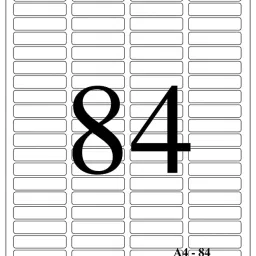 MM WILL CARE 46 x 11 mm White A4 Size Self Adhesive Label - 84 Sticker Per Sheet - Pack of 50 Sheets-19
