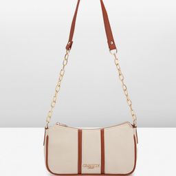 Carlton London Striped Structured Shoulder Bag-51