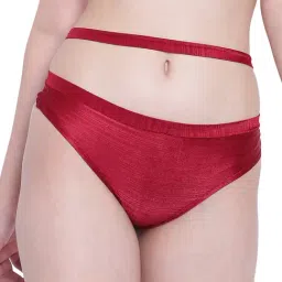 La Intimo Maroon Beach Bold Bikini Panty-image-32