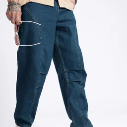 glitchez Men Street Cool Skater Fit Stretchable Jeans-image-86