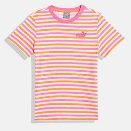 Puma Kids Striped ESS + Summer Camp Pure Cotton T-shirt-picture-9