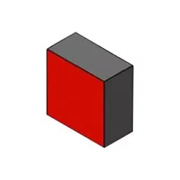 STANDEXMEDER BLOCK MAGNET, HARD FERRIT, 8MMX8MMX4MM, HF8/22; 8.0X8.0X4.0MM (Pack of 10)-26