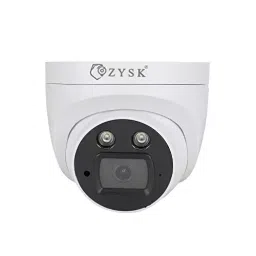 Zysk 3 MP Dome Surveillance Security Camera 3.6 mm Lens for Wide Angle Full HD Recording, White-46