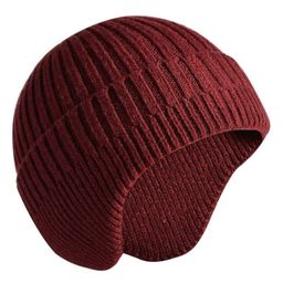 MOMISY Acrylic Woollen Beanie Helmet Skull Cap Maroon - Diameter 34 cm-image-44