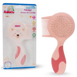 Advanced Twinz Baby Brush & Comb Grooming Set - Pink-28