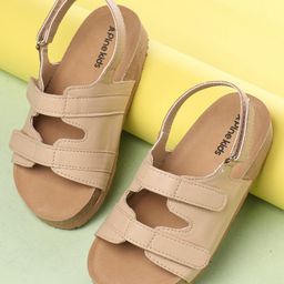 Pine Kids Sandals With Velcro Closure -  Cream-image-10