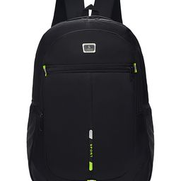 SYGA  Large Capacity Schoolbag for Middle Class School Student Backpack (Black Green)- Height 18.8 Inch-image-61