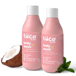 Tuco Kids Mild Body WashSandalwood, Tulsi, SaffronParaben & Sulphate Free2-15 Yrs - 300ml (Pack of 2)-image-25