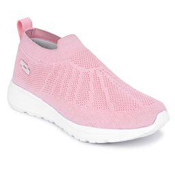TRASE Mesh Designed Slip On Shoes - Pink-image-46