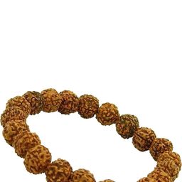 Divine souvenirs Unisex Rudraksha Beaded Wooden Elasticated Bracelet-10