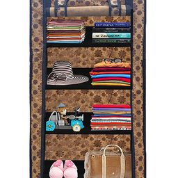 Urban Choice 4-Shelves Durable Metal Frame Modular Shoe Rack with 10-Inch Gapping in each Shelf & 100 GSM Fabric in Multicolor image 5