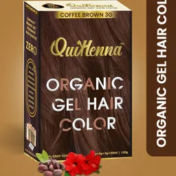 QUIKHENNA Coffee Brown Organic Damage-Free Gel Hair Color 3G 120 gm-49