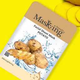 MasKing Unisex Pack of 3 Beauty Potato Facial Sheet-20ml Each-20