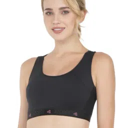 Jockey Black Padded Non Wired AP20 Sports Bra-picture-13