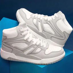 Red Tape Women's Hustle Collection White & Grey Ankle High Sneakers-image-88