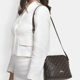 Lavie Brown Printed Medium Sling Handbag-image-74