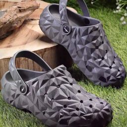 Asian Men's Grey Back Strap Clogs-image-41