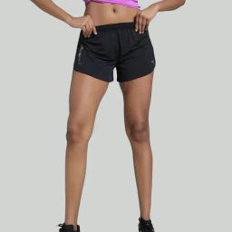 Puma Black Regular Fit Sports Shorts-image-96