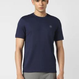 Van Heusen Navy Slim Fit T-Shirt-image-15
