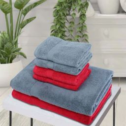 Bianca Paradiso Grey & Red 500 Towel Set-image-88