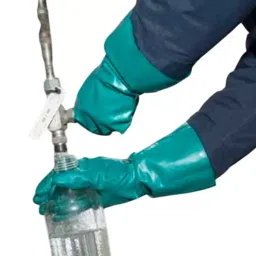 Ansell AlphaTec 58-335 Green Aquadri Chemical Resistant Work Gloves Size 9 Nitrile Coating, 58335090-picture-47