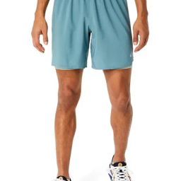Asics Foggy Teal Regular Fit Sports Shorts-picture-17