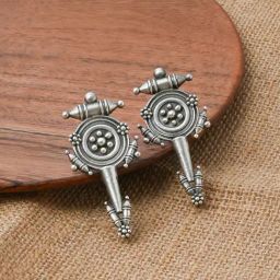 Teejh Snehal Silver Oxidized Stud Earrings-19