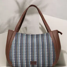 ZOUK Bombay Houndstooth Multicolor Printed Luna Shoulder Bag image 1