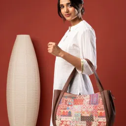 ZOUK Kutch Gamthi Multicolor Printed Luna Shoulder Bag image 1