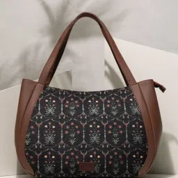 ZOUK Taj Guldasta Black Printed Luna Shoulder Bag image 1