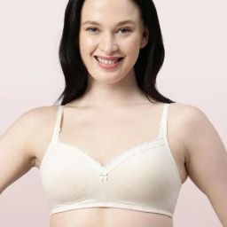 Enamor Off White Padded Bra-image-60