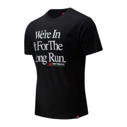 New Balance Black Graphic Print Sports T-Shirt-picture-29