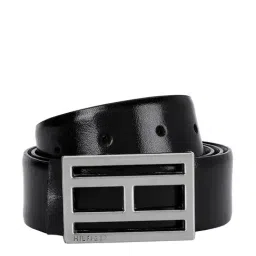 Tommy Hilfiger Prescott Plus Black Leather Reversible Belt for Men-49