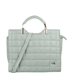 Metro Green Quilted Medium Handbag-image-23