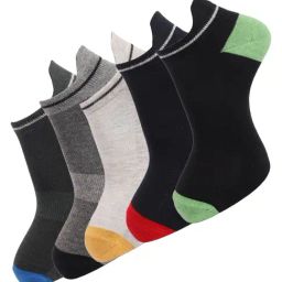 Dollar Multi Cotton Free Size Striped Socks - Pack of 5-image-77