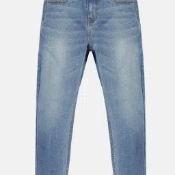 Kiddopanti Kids Blue Cotton Regular Fit Jeans-picture-27
