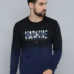 Showoff Blue Regular Fit Printed Sweatshirt-image-54