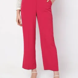 Vero Moda Dark Pink Slim Fit Pants-picture-16