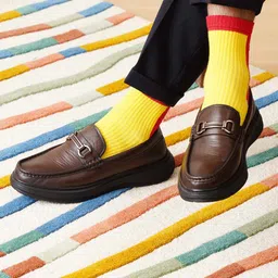 MICHAEL ANGELO Men Leather Formal Loafers-42