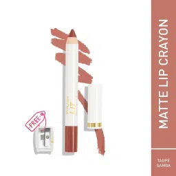 MyGlamm LIT Matte About It Lip Color Taupe Samba - 2.8 gm image 1