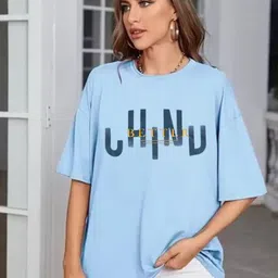 SALUJA FABRICS Women Printed Extended Sleeves Pockets T-shirt-image-72