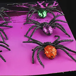 Little Surprise Box LLP 6-Pcs Black & Red Large Hairy Spider-picture-14